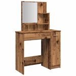 Casa si Gradina - Mobilier - Comode si corpuri - Masute de toaleta - Masa de toaleta cu oglinda lemn vechi 86,5x35x136 cm - Infinity.ro