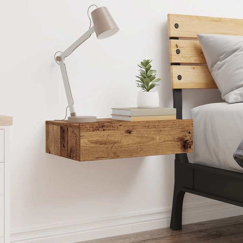 Casa si Gradina - Mobilier - Comode si corpuri - Noptiere - Noptiera Lemn Vechi 60x35 cm Lemn prelucrat - Infinity.ro