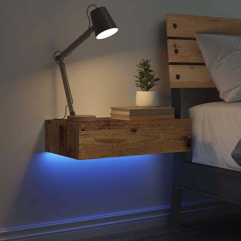 Casa si Gradina - Mobilier - Comode si corpuri - Noptiere - Noptiera Lemn Vechi 60x35 cm Lemn prelucrat - Infinity.ro