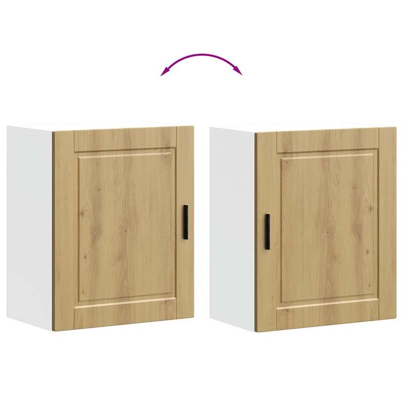Casa si Gradina - Mobilier - Comode si corpuri - Corpuri bucatarie - Dulap de bucatarie „Porto” din lemn de stejar artizanal, model 1x dulap de perete (1 ușă), mărime 50x31x60 cm - Infinity.ro