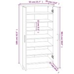 Casa si Gradina - Mobilier - Organizare si depozitare - Organizator incaltaminte - Pantofar, alb extralucios, 55x35x108 cm, lemn prelucrat - Infinity.ro