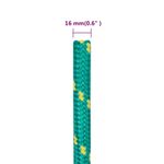Casa si Gradina - Constructii - Feronerie si accesorii - Sfoara si lanturi - Franghie de barca, verde, 16 mm, 25 m, polipropilena - Infinity.ro