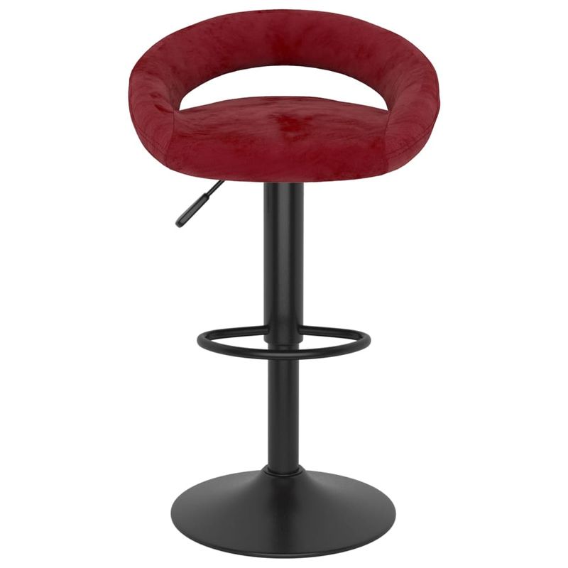 Casa si Gradina - Mobilier - Scaune si fotolii - Scaune - Scaune de bar, 2 buc., rosu vin, catifea - Infinity.ro
