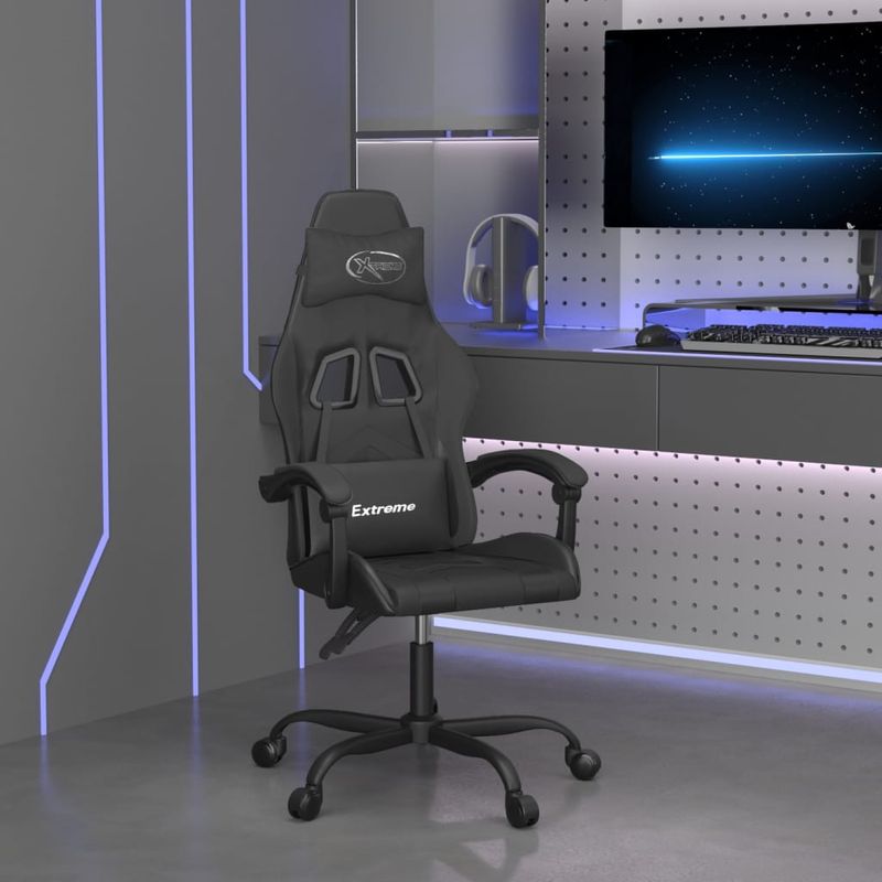 Casa si Gradina - Mobilier - Scaune si fotolii - Scaune - Scaun pentru jocuri, negru, piele ecologica - Infinity.ro