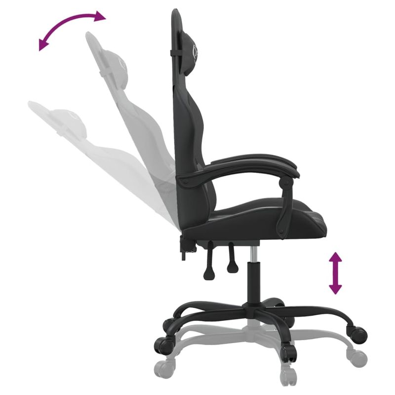 Casa si Gradina - Mobilier - Scaune si fotolii - Scaune - Scaun pentru jocuri, negru, piele ecologica - Infinity.ro