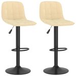 Casa si Gradina - Mobilier - Scaune si fotolii - Scaune - Scaune de bar, 2 buc., crem, catifea - Infinity.ro