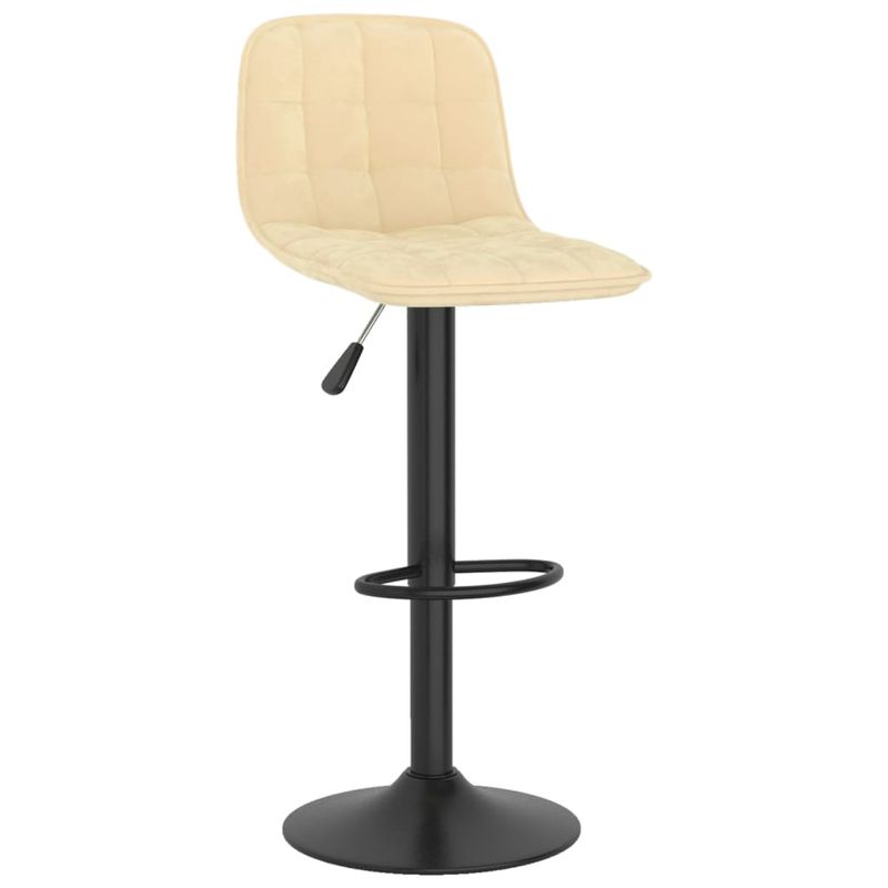 Casa si Gradina - Mobilier - Scaune si fotolii - Scaune - Scaune de bar, 2 buc., crem, catifea - Infinity.ro