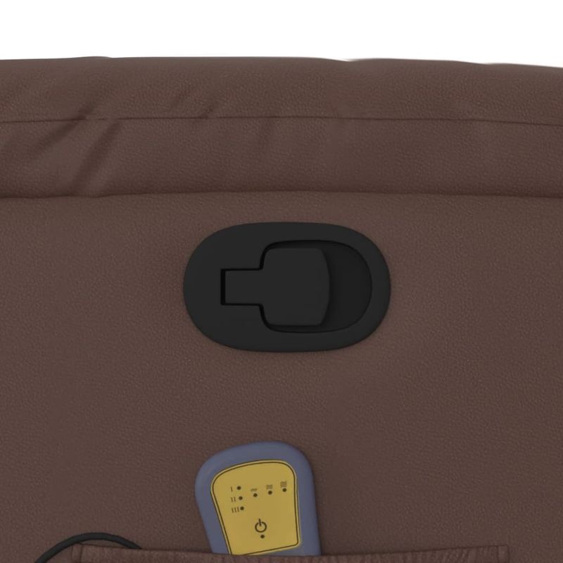 Ingrijire personala si Cosmetice - Sanatate si wellness - Articole wellness - Fotolii de masaj - Fotoliu de masaj rabatabil, maro, piele ecologica - Infinity.ro