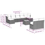 Casa si Gradina - Gradina si terasa - Mobilier exterior - Seturi mobila gradina - Set canapele de gradina cu perne, 10 piese, maro, poliratan - Infinity.ro
