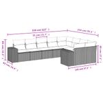 Casa si Gradina - Gradina si terasa - Mobilier exterior - Seturi mobila gradina - Set canapele de gradina cu perne, 9 piese, maro, poliratan - Infinity.ro