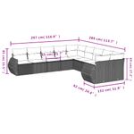 Casa si Gradina - Gradina si terasa - Mobilier exterior - Canapele si fotolii gradina - Set canapele de gradina cu perne, 10 piese, maro, poliratan - Infinity.ro