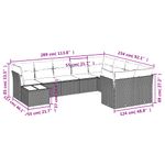 Casa si Gradina - Gradina si terasa - Mobilier exterior - Seturi mobila gradina - Set canapele de gradina cu perne, 10 piese, maro, poliratan - Infinity.ro