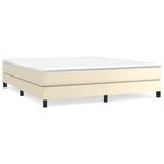 Casa si Gradina - Mobilier - Paturi si accesorii - Paturi - Cadru de pat, crem, 180x200 cm, piele ecologica - Infinity.ro