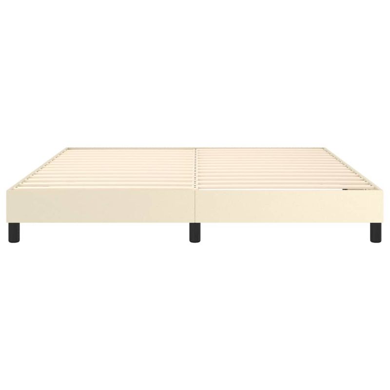 Casa si Gradina - Mobilier - Paturi si accesorii - Paturi - Cadru de pat, crem, 180x200 cm, piele ecologica - Infinity.ro