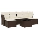 Casa si Gradina - Gradina si terasa - Mobilier exterior - Seturi mobila gradina - Set canapele de gradina cu perne, 7 piese, maro, poliratan - Infinity.ro