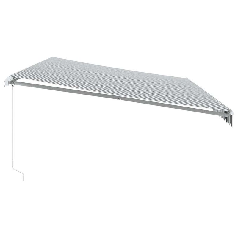 Casa si Gradina - Gradina si terasa - Umbrele si pavilioane - Umbrele - Copertina retractabila manual, antracit/alb, 600x300 cm - Infinity.ro