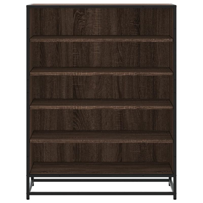 Casa si Gradina - Mobilier - Organizare si depozitare - Organizator incaltaminte - Pantofar, stejar maro, 75x38x97,5 cm, lemn prelucrat/metal - Infinity.ro