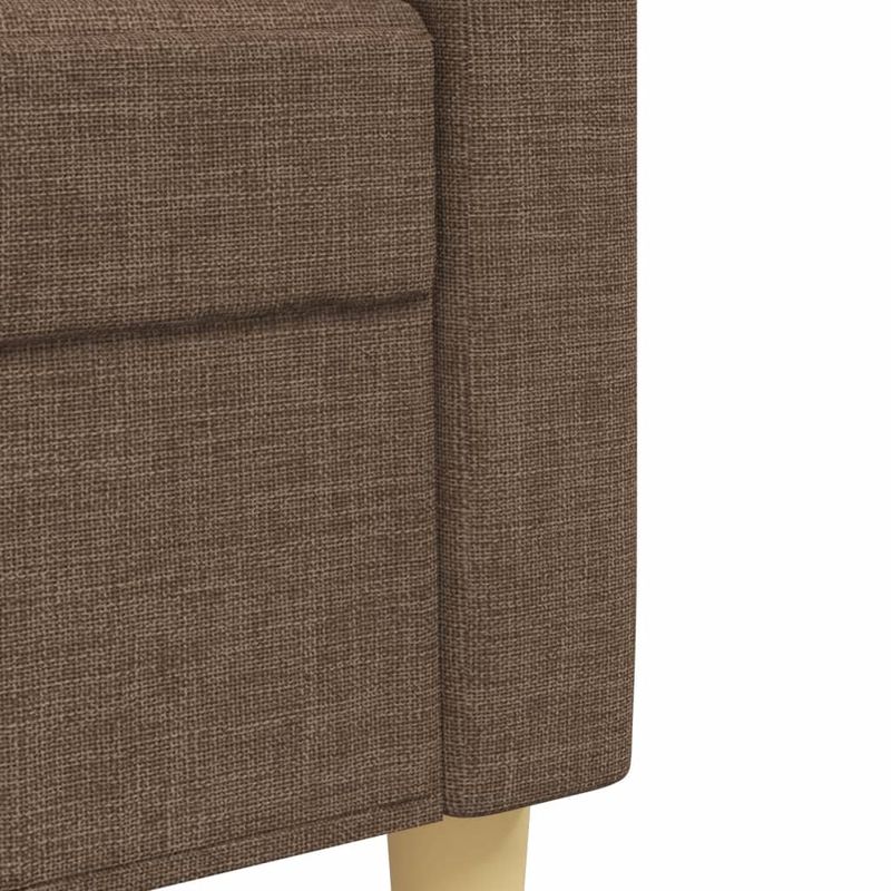 Casa si Gradina - Mobilier - Seturi de mobilier - Seturi living - Set de canapele cu perne decorative, 3 piese, maro, textil - Infinity.ro