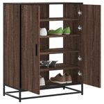 Casa si Gradina - Mobilier - Organizare si depozitare - Organizator incaltaminte - Pantofar, stejar maro, 75x38x97,5 cm, lemn prelucrat/metal - Infinity.ro