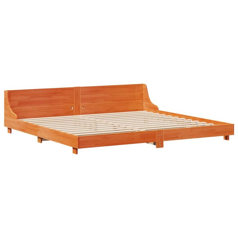 Casa si Gradina - Mobilier - Paturi si accesorii - Paturi - Cadru de pat fara saltea, maro ceruit 180x200 cm lemn masiv pin - Infinity.ro