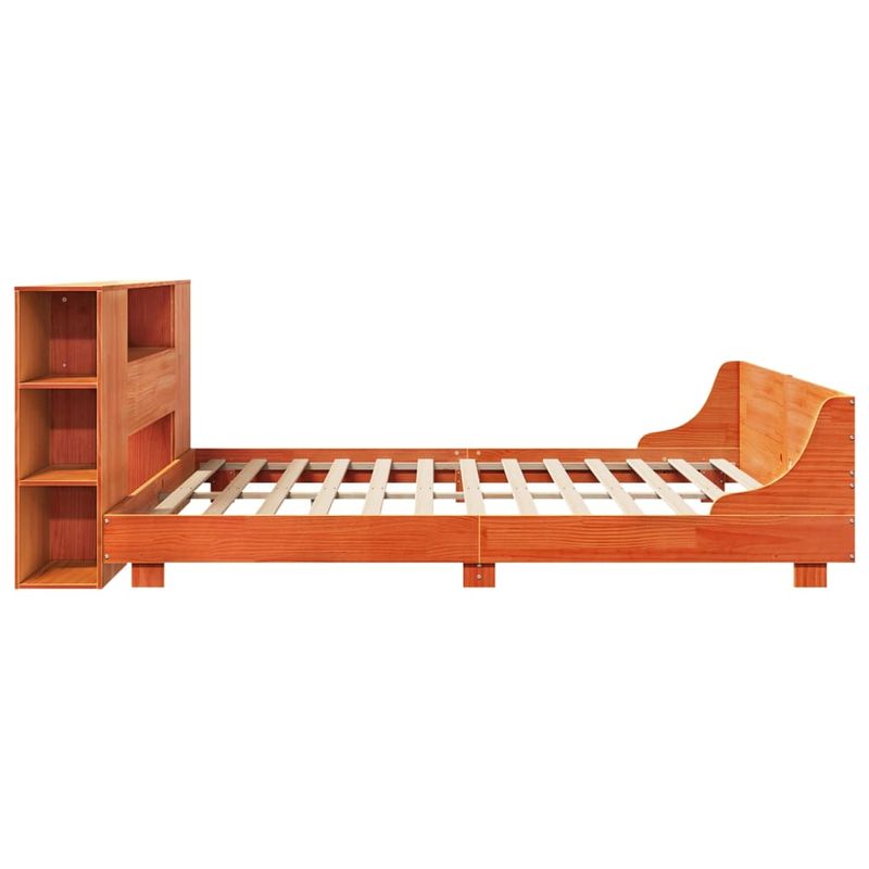 Casa si Gradina - Mobilier - Paturi si accesorii - Paturi - Cadru de pat fara saltea, maro ceruit 180x200 cm lemn masiv pin - Infinity.ro