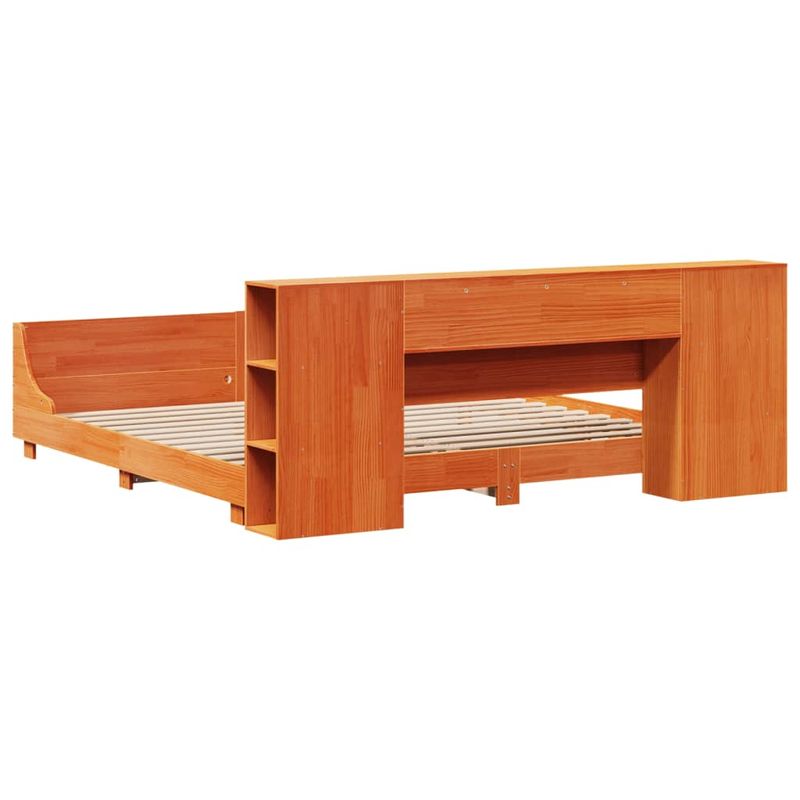Casa si Gradina - Mobilier - Paturi si accesorii - Paturi - Cadru de pat fara saltea, maro ceruit 180x200 cm lemn masiv pin - Infinity.ro