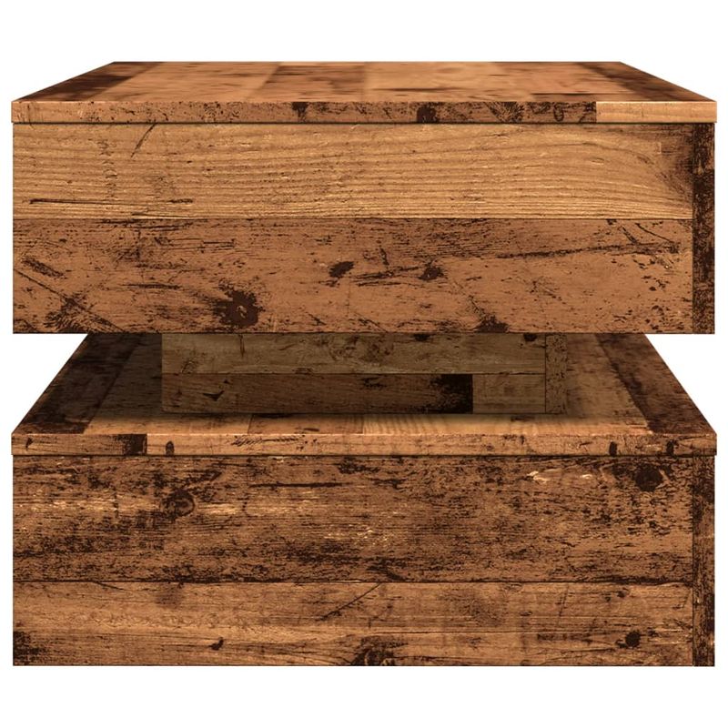Casa si Gradina - Mobilier - Mese si birouri - Masute de cafea - Masuta de cafea cu lumini LED, lemn vechi, 90x50x40 cm - Infinity.ro