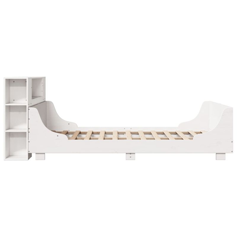 Casa si Gradina - Mobilier - Paturi si accesorii - Paturi - Cadru de pat fara saltea, alb, 120x200 cm, lemn masiv pin - Infinity.ro
