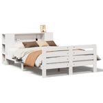 Casa si Gradina - Mobilier - Paturi si accesorii - Paturi - Cadru de pat fara saltea, alb, 150x200 cm, lemn masiv pin - Infinity.ro