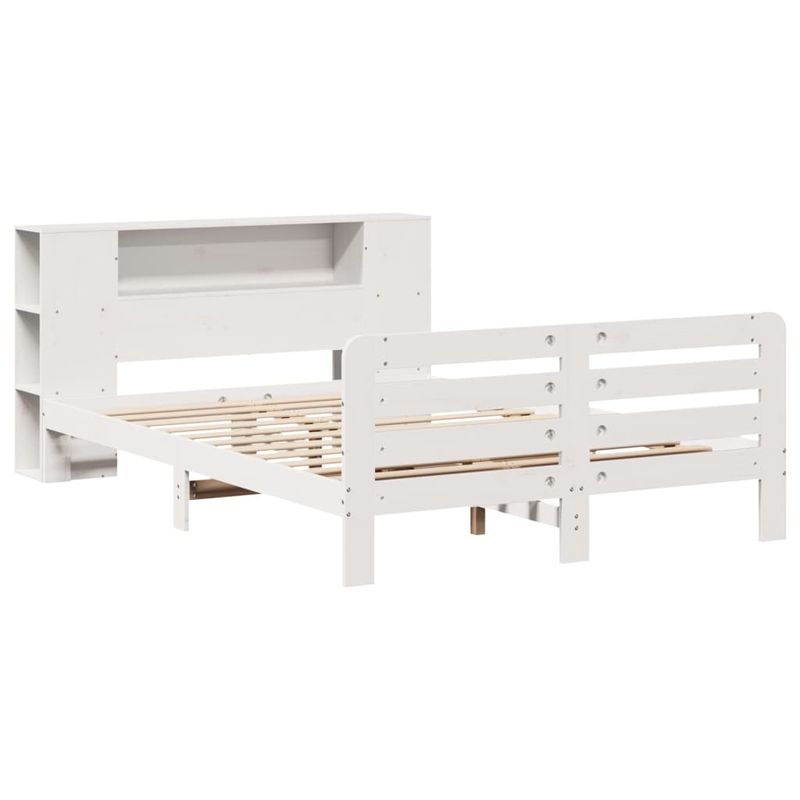 Casa si Gradina - Mobilier - Paturi si accesorii - Paturi - Cadru de pat fara saltea, alb, 150x200 cm, lemn masiv pin - Infinity.ro