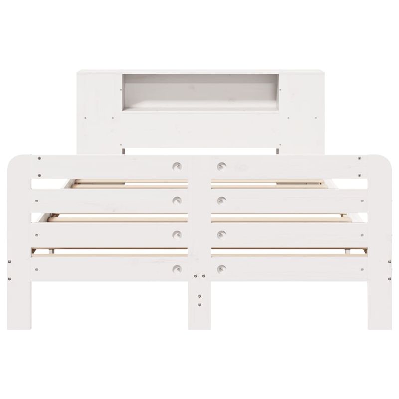 Casa si Gradina - Mobilier - Paturi si accesorii - Paturi - Cadru de pat fara saltea, alb, 150x200 cm, lemn masiv pin - Infinity.ro