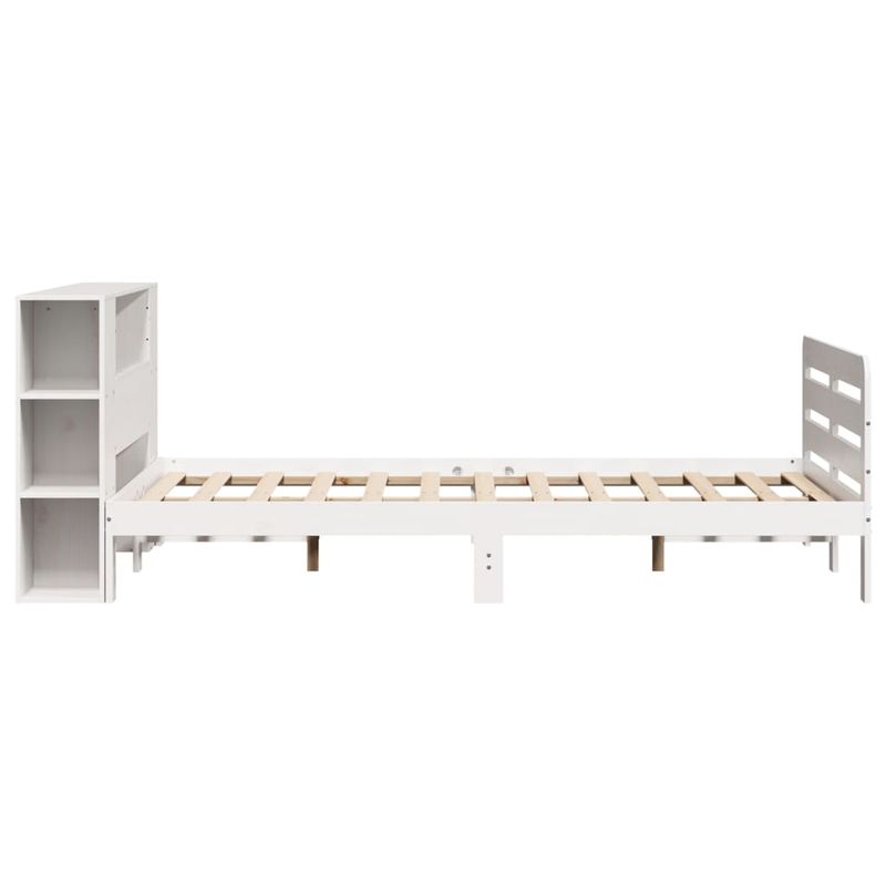 Casa si Gradina - Mobilier - Paturi si accesorii - Paturi - Cadru de pat fara saltea, alb, 150x200 cm, lemn masiv pin - Infinity.ro