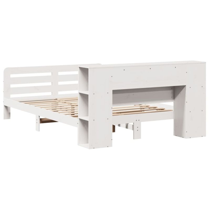 Casa si Gradina - Mobilier - Paturi si accesorii - Paturi - Cadru de pat fara saltea, alb, 150x200 cm, lemn masiv pin - Infinity.ro