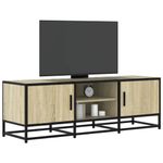 Casa si Gradina - Mobilier - Comode si corpuri - Comode - Dulap TV, stejar sonoma, 120x35x41 cm, lemn prelucrat si metal - Infinity.ro
