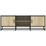 Casa si Gradina - Mobilier - Comode si corpuri - Comode - Dulap TV, stejar sonoma, 120x35x41 cm, lemn prelucrat si metal - Infinity.ro