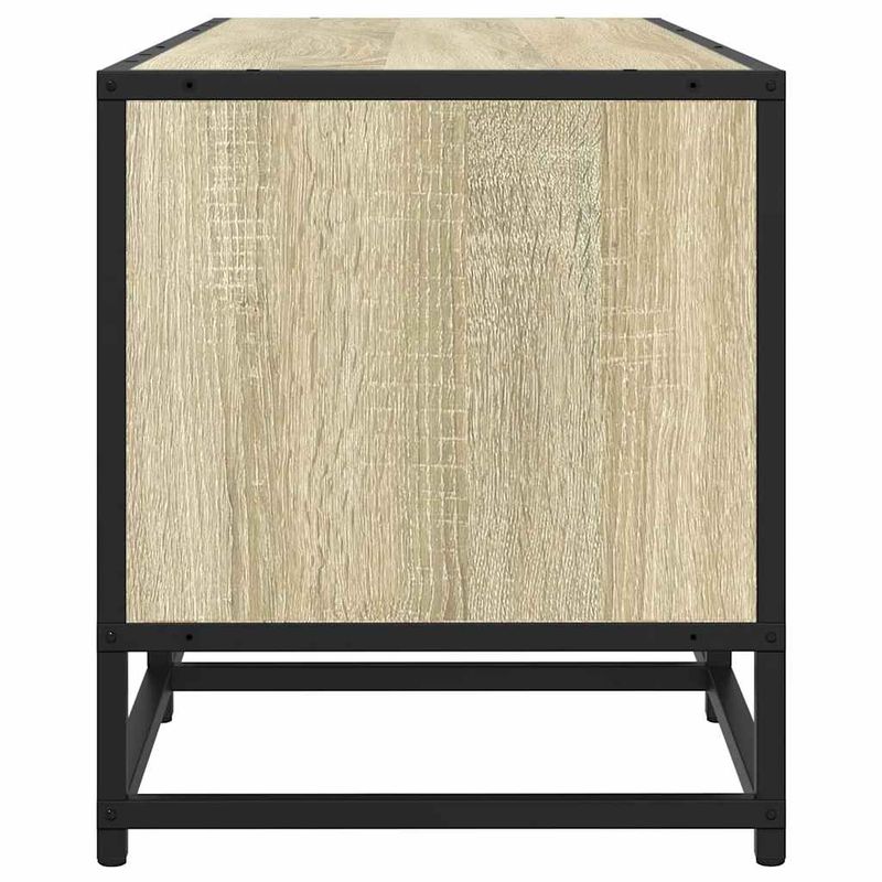 Casa si Gradina - Mobilier - Comode si corpuri - Comode - Dulap TV, stejar sonoma, 120x35x41 cm, lemn prelucrat si metal - Infinity.ro