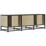 Casa si Gradina - Mobilier - Comode si corpuri - Comode - Dulap TV, stejar sonoma, 120x35x41 cm, lemn prelucrat si metal - Infinity.ro