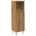 Casa si Gradina - Mobilier - Mobilier baie - Comode baie - Dulap de baie, stejar artizanal, 30x30x100 cm, lemn prelucrat - Infinity.ro