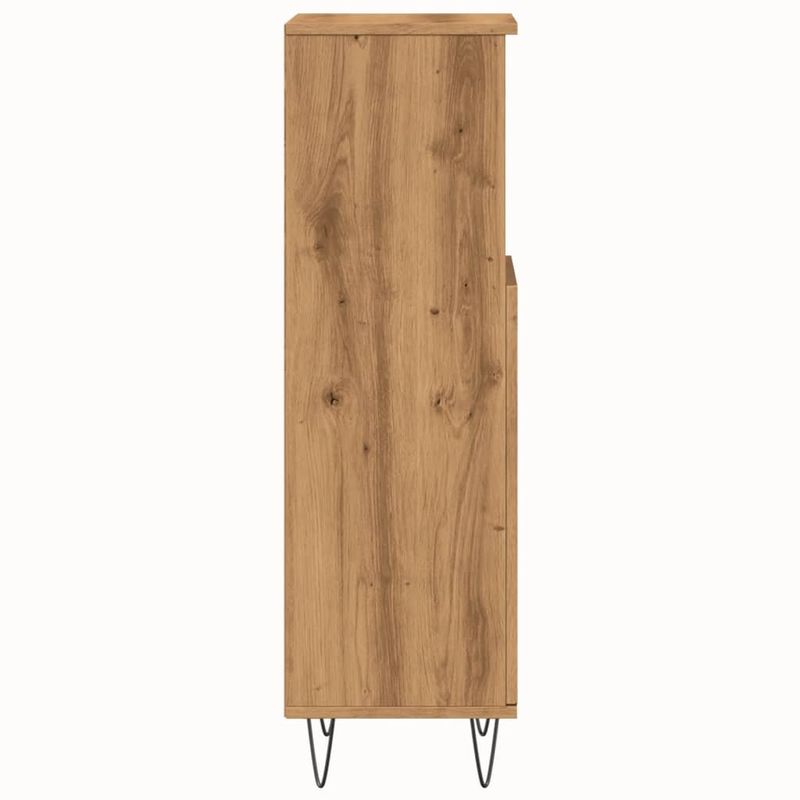 Casa si Gradina - Mobilier - Mobilier baie - Comode baie - Dulap de baie, stejar artizanal, 30x30x100 cm, lemn prelucrat - Infinity.ro