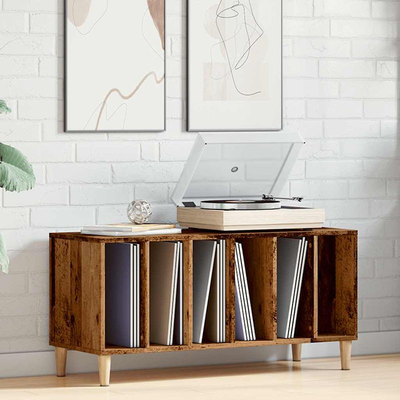 Casa si Gradina - Mobilier - Dulapuri si sifoniere - Dulapuri - Dulap discuri, lemn vechi, 100x38x48 cm, lemn prelucrat - Infinity.ro
