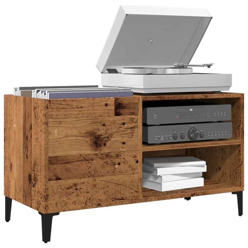 Casa si Gradina - Mobilier - Dulapuri si sifoniere - Dulapuri - Dulap pentru discuri, lemn vechi, 84,5x38x48 cm, lemn prelucrat - Infinity.ro