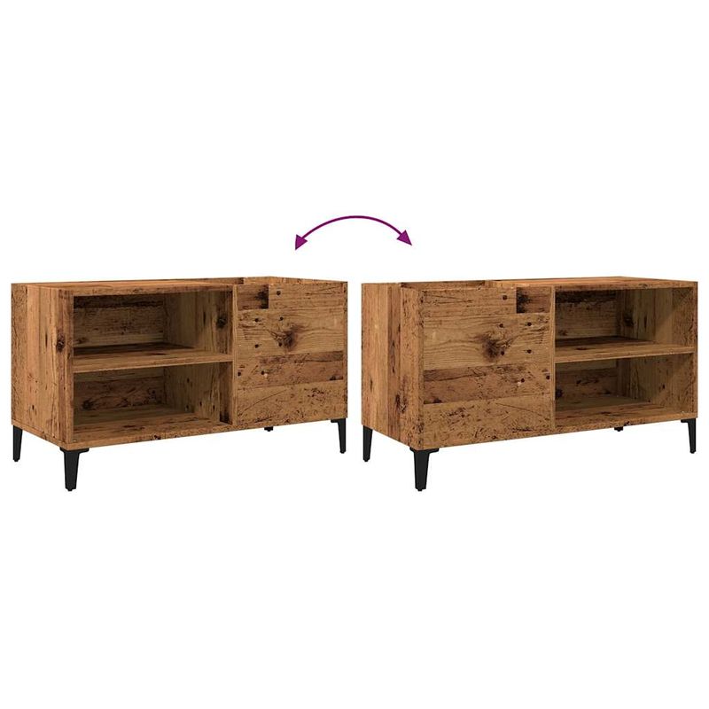 Casa si Gradina - Mobilier - Dulapuri si sifoniere - Dulapuri - Dulap pentru discuri, lemn vechi, 84,5x38x48 cm, lemn prelucrat - Infinity.ro