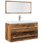 Casa si Gradina - Mobilier - Seturi de mobilier - Seturi baie - Set mobilier de baie, 2 piese, lemn vechi, lemn prelucrat - Infinity.ro