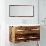 Casa si Gradina - Mobilier - Seturi de mobilier - Seturi baie - Set mobilier de baie, 2 piese, lemn vechi, lemn prelucrat - Infinity.ro