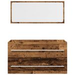 Casa si Gradina - Mobilier - Seturi de mobilier - Seturi baie - Set mobilier de baie, 2 piese, lemn vechi, lemn prelucrat - Infinity.ro