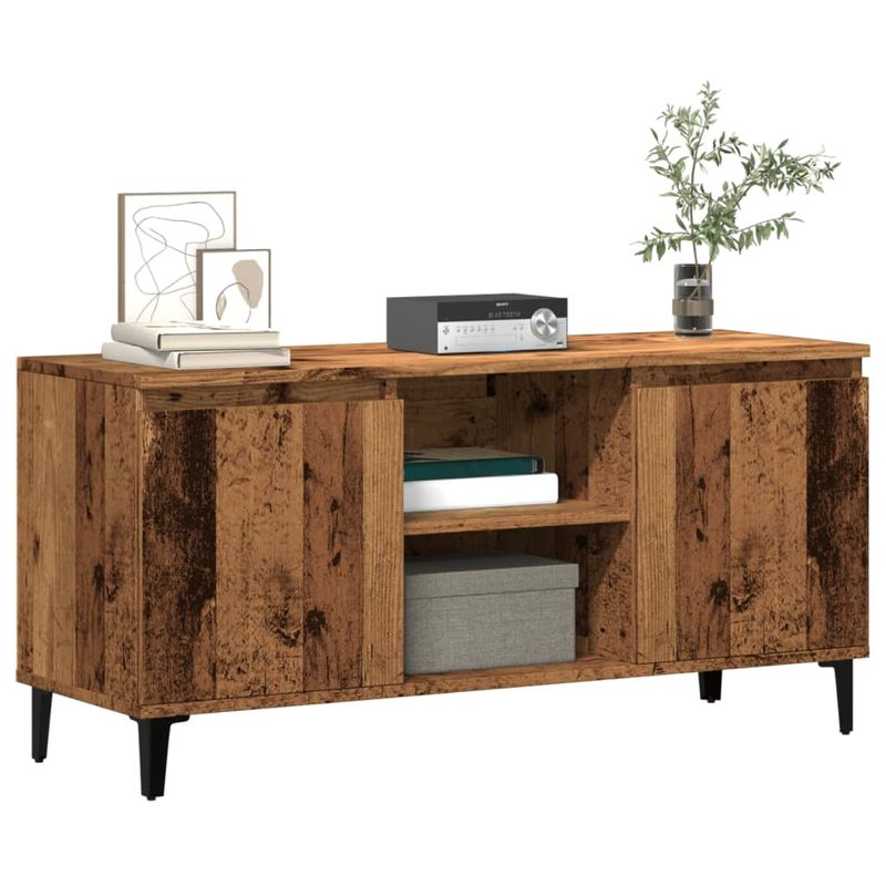 Casa si Gradina - Mobilier - Comode si corpuri - Comode - Dulap TV, lemn vechi, 102x35x50 cm, lemn prelucrat - Infinity.ro