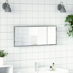 Casa si Gradina - Mobilier - Mobilier baie - Oglinzi baie - Oglinda de baie LED sonoma gri, 100x8,5x37 cm lemn prelucrat - Infinity.ro