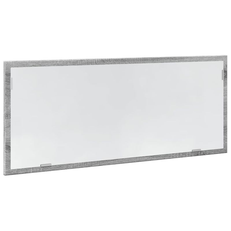 Casa si Gradina - Mobilier - Mobilier baie - Oglinzi baie - Oglinda de baie LED sonoma gri, 100x8,5x37 cm lemn prelucrat - Infinity.ro