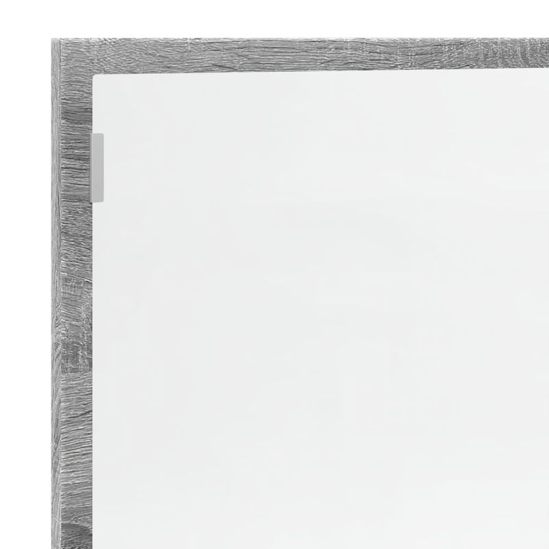 Casa si Gradina - Mobilier - Mobilier baie - Oglinzi baie - Oglinda de baie LED sonoma gri, 100x8,5x37 cm lemn prelucrat - Infinity.ro