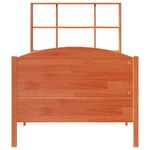 Casa si Gradina - Mobilier - Paturi si accesorii - Paturi - Pat biblioteca fara saltea maro ceruit 75x190 cm lemn masiv pin - Infinity.ro